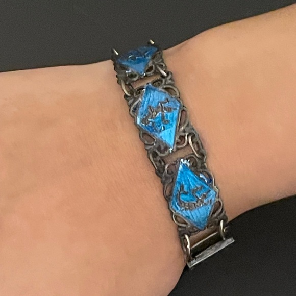 Sterling Siam bracelet - Picture 5 of 8